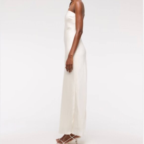 The Abercrombie & Fitch Julia Slip Strapless Scarf Maxi Dress SZ XLP NWT - Picture 6 of 7